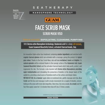 GUAM Seatherapy 3in1 Kohle-Scrub (75 ml) Reinigung – Peeling – Maske | Für alle Hauttypen geeignet (1220)